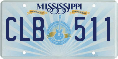 MS license plate CLB511