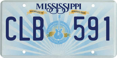 MS license plate CLB591