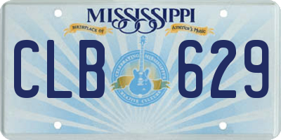 MS license plate CLB629