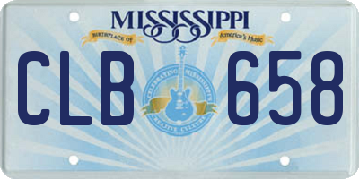 MS license plate CLB658