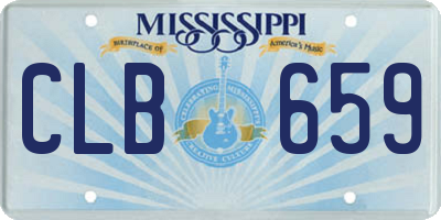 MS license plate CLB659