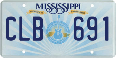 MS license plate CLB691