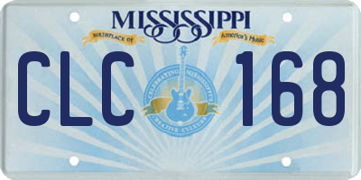 MS license plate CLC168