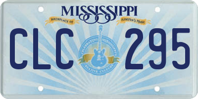 MS license plate CLC295