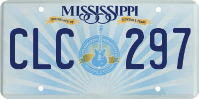MS license plate CLC297