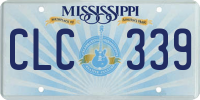 MS license plate CLC339