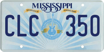 MS license plate CLC350