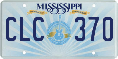 MS license plate CLC370