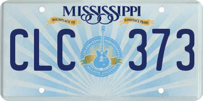 MS license plate CLC373