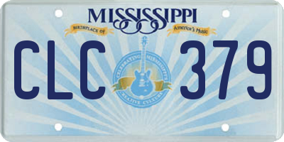 MS license plate CLC379