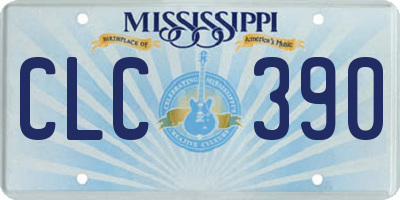 MS license plate CLC390