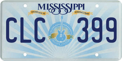 MS license plate CLC399