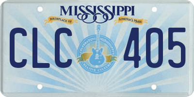 MS license plate CLC405