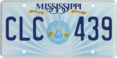 MS license plate CLC439