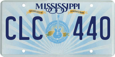 MS license plate CLC440