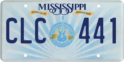 MS license plate CLC441