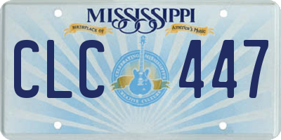 MS license plate CLC447