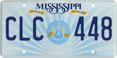 MS license plate CLC448