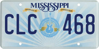 MS license plate CLC468