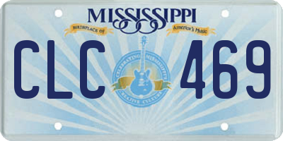 MS license plate CLC469