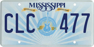 MS license plate CLC477
