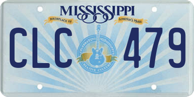 MS license plate CLC479