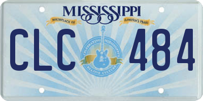 MS license plate CLC484
