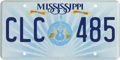MS license plate CLC485