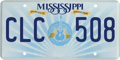 MS license plate CLC508