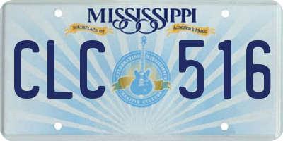 MS license plate CLC516