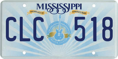 MS license plate CLC518