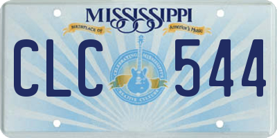 MS license plate CLC544