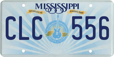 MS license plate CLC556
