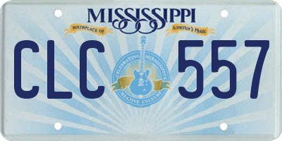 MS license plate CLC557