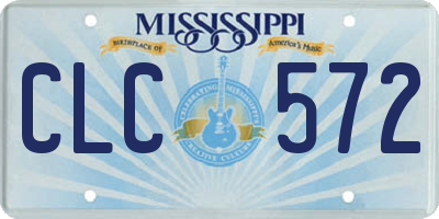 MS license plate CLC572