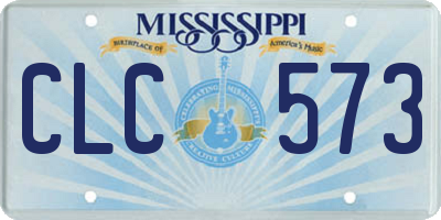 MS license plate CLC573