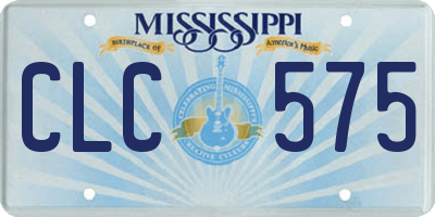 MS license plate CLC575