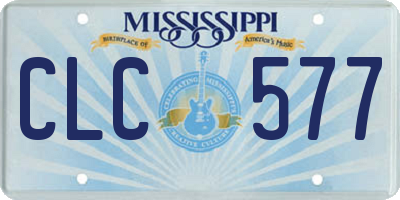 MS license plate CLC577