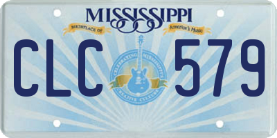 MS license plate CLC579