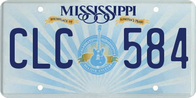 MS license plate CLC584