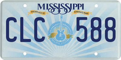 MS license plate CLC588