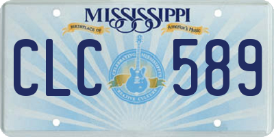 MS license plate CLC589