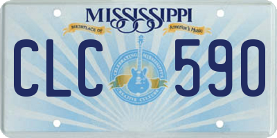MS license plate CLC590