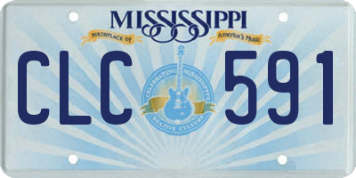 MS license plate CLC591