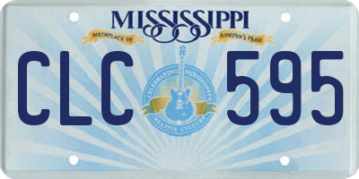 MS license plate CLC595