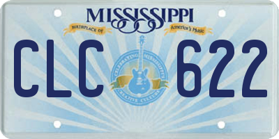 MS license plate CLC622