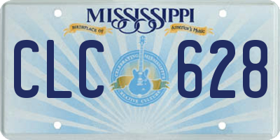 MS license plate CLC628