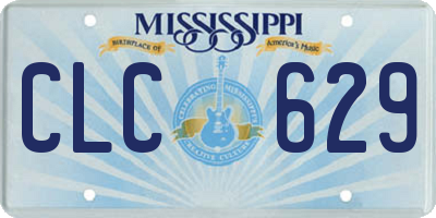MS license plate CLC629