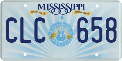 MS license plate CLC658