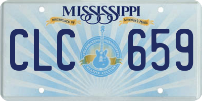 MS license plate CLC659